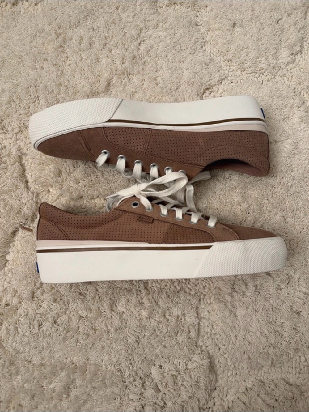 Keds brown Suade Lace-Up Sneakers